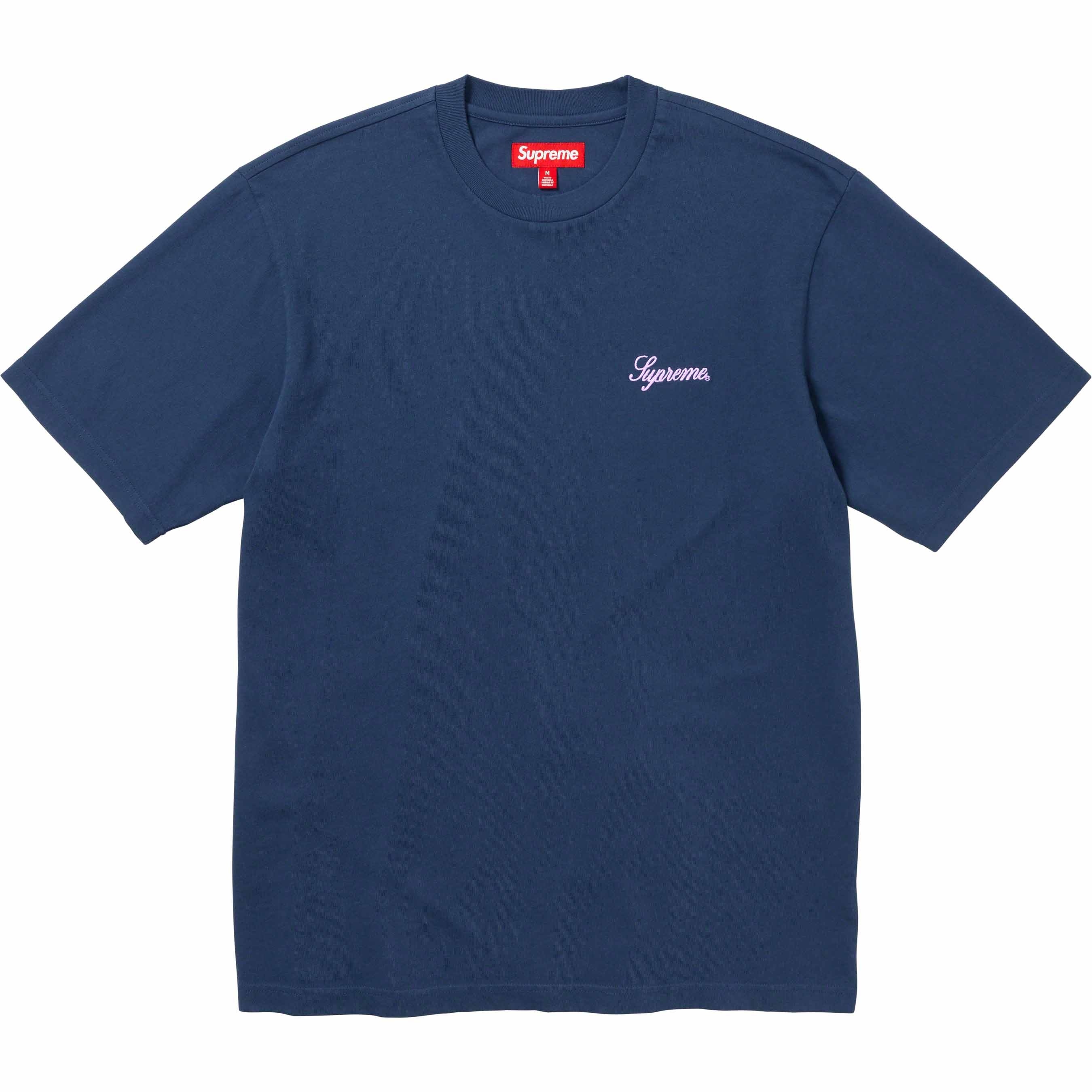 Washed Script S/S Top view 10